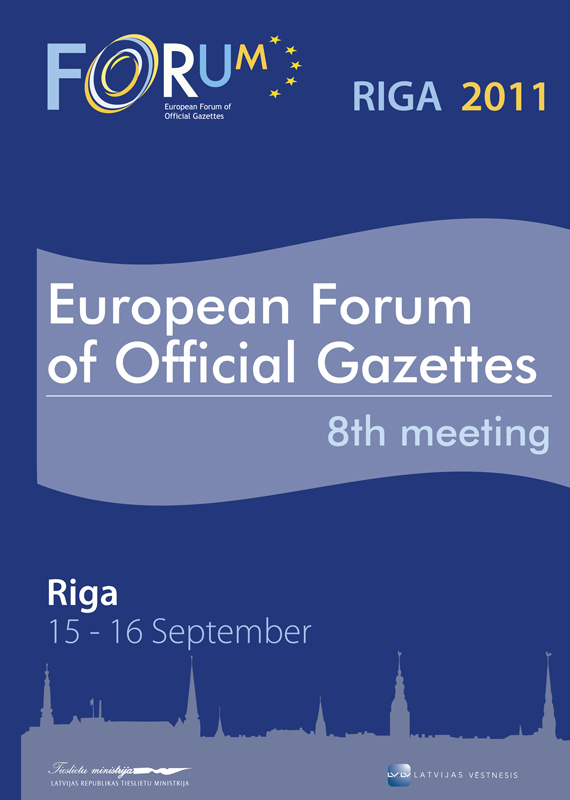 Rīgā sākas Eiropas Oficiālo izdevēju forums