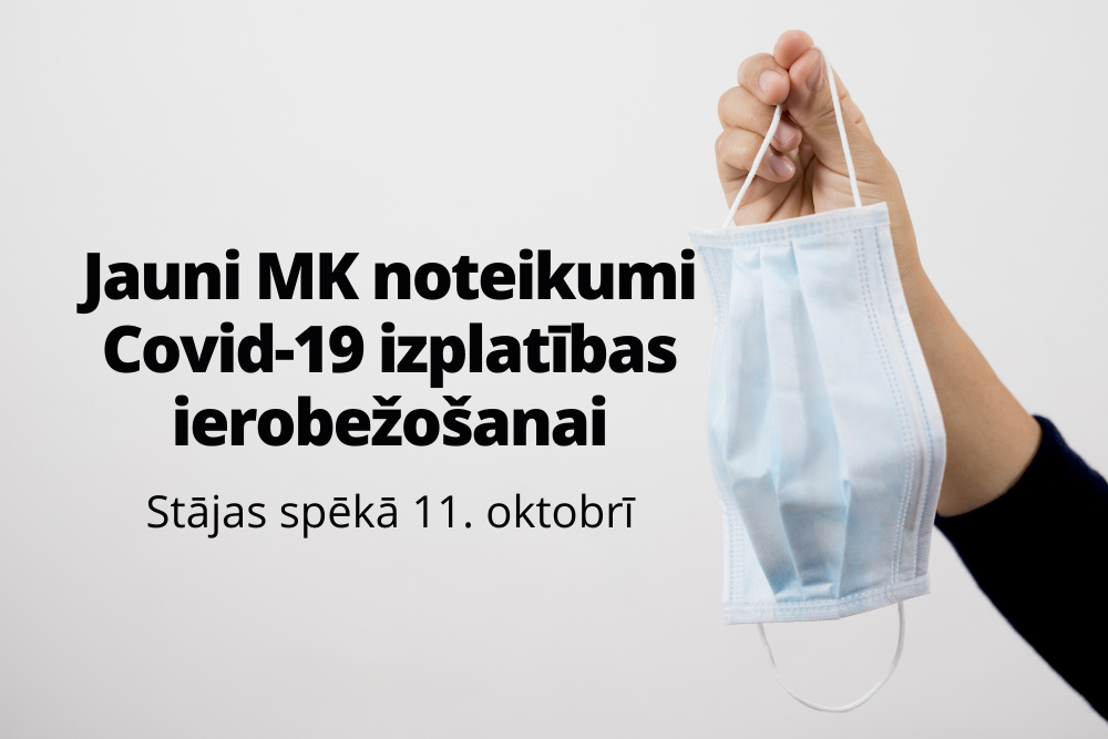 "Latvijas Vēstnesī" publicē jaunos MK noteikumus Nr. 662 "Epidemioloģiskās drošības pasākumi Covid-19 infekcijas izplatības ierobežošanai"