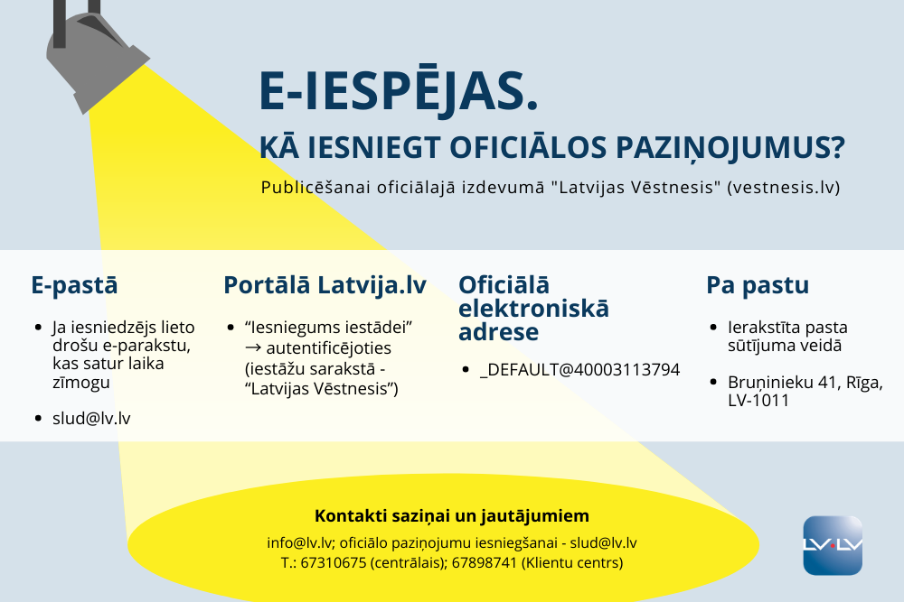 “Latvijas Vēstnesis” aicina klientus izmantot e-iespējas (papildināts 18. martā)