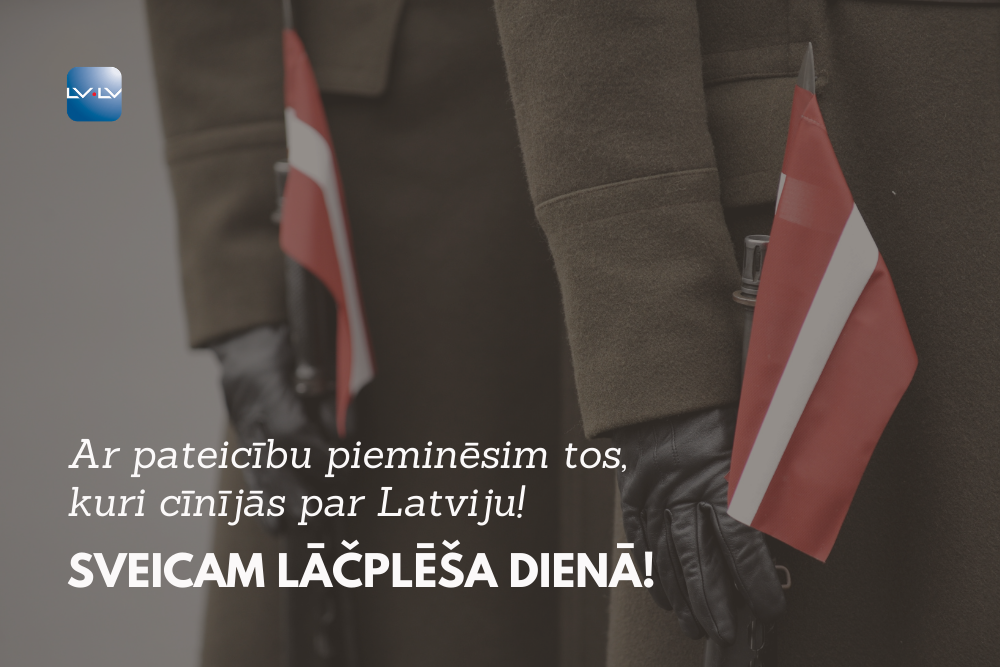“Latvijas Vēstnesis” sveic Lāčplēša dienā! 