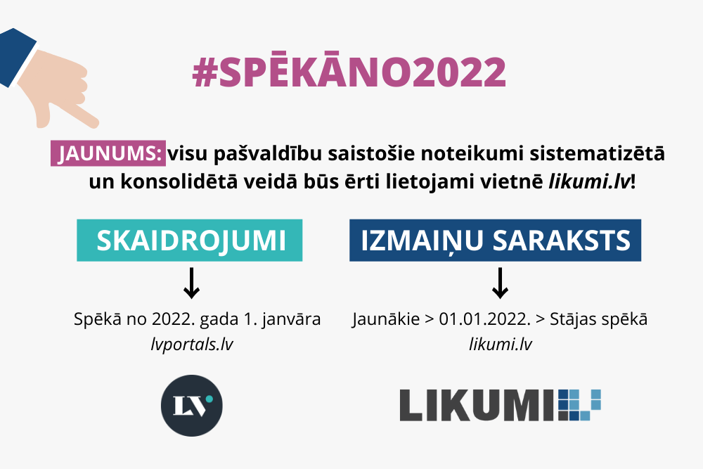 #Spēkāno2022: kur meklēt jaunos likumus un to skaidrojumus?