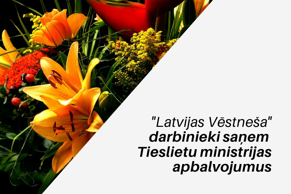 Tieslietu ministrijas apbalvojumus saņem pieci "Latvijas Vēstneša" darbinieki 
