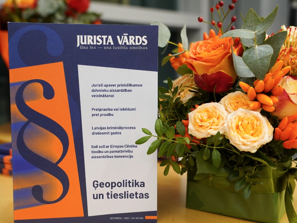 Jaunā formāta žurnāls "Jurista Vārds". 