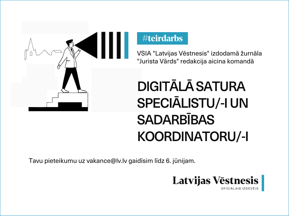#Teirdarbs digitālā satura speciālistam/-ei un sadarbības koordinatoram/-ei!