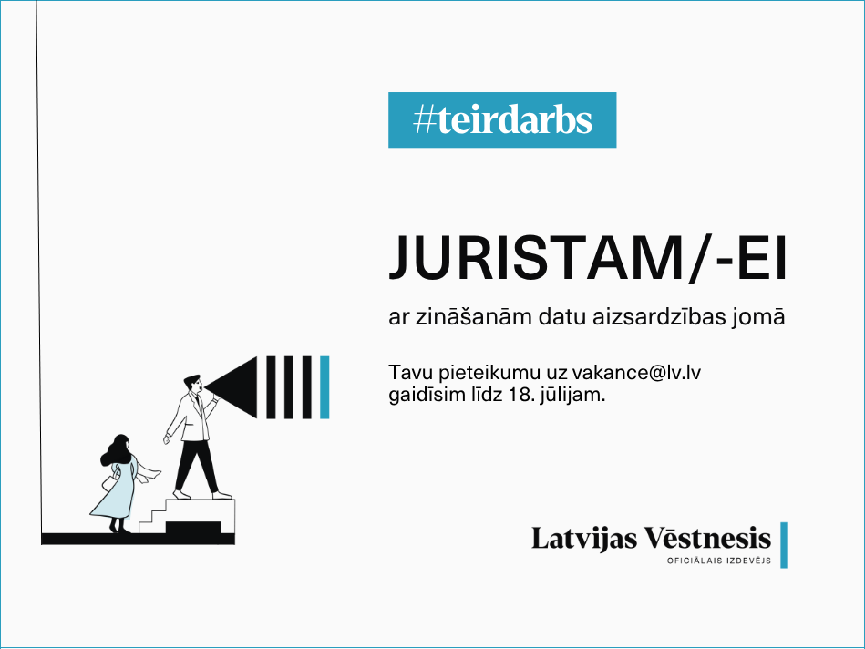 Aicinām komandā juristu/-i! 